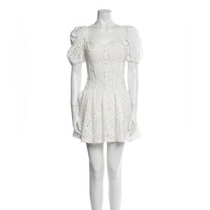 Charo Ruiz White Eyelet Dress – Size Large